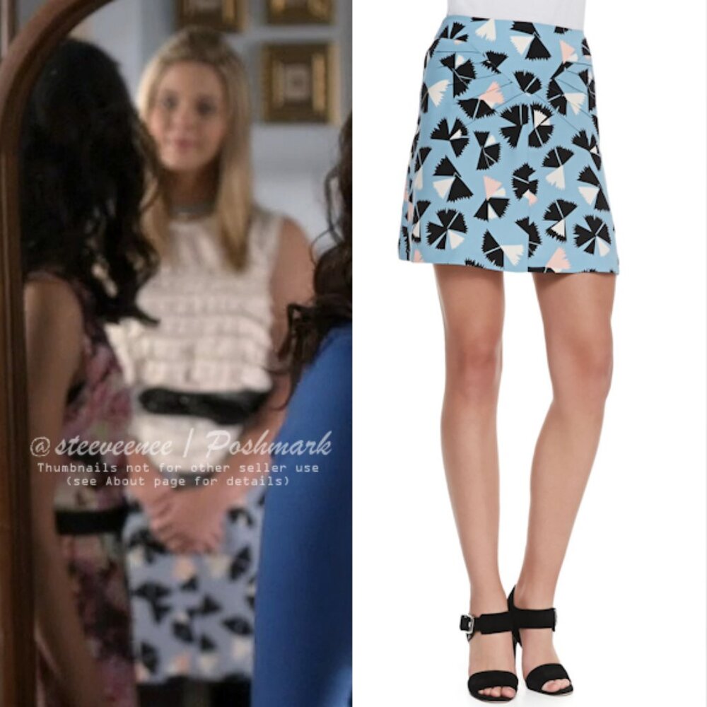 Marc by Marc Jacobs Pinwheel Flower Silk Skirt ASO Alison DiLaurentis